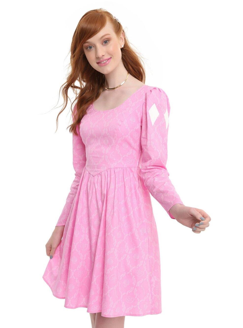Her Universe The Little Mermaid Ariel Pink Princess Dress Hot Topic Sz L